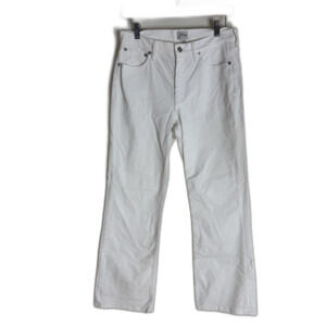 J.Crew Pants Womens 28 White Corduroy Straight Leg Mid Rise 5 Pocket Jeans